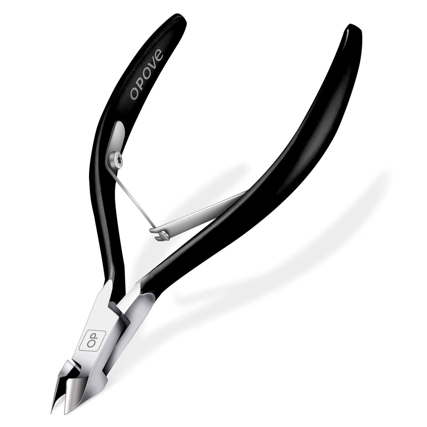 Cuticle Nippers 3/4 Cuticle Trimmer Clippers Stainless Steel Scissors Extremely Sharp Edge Cutter Pedicure Treatment Manicure Tool, opove X7 Matte Gold