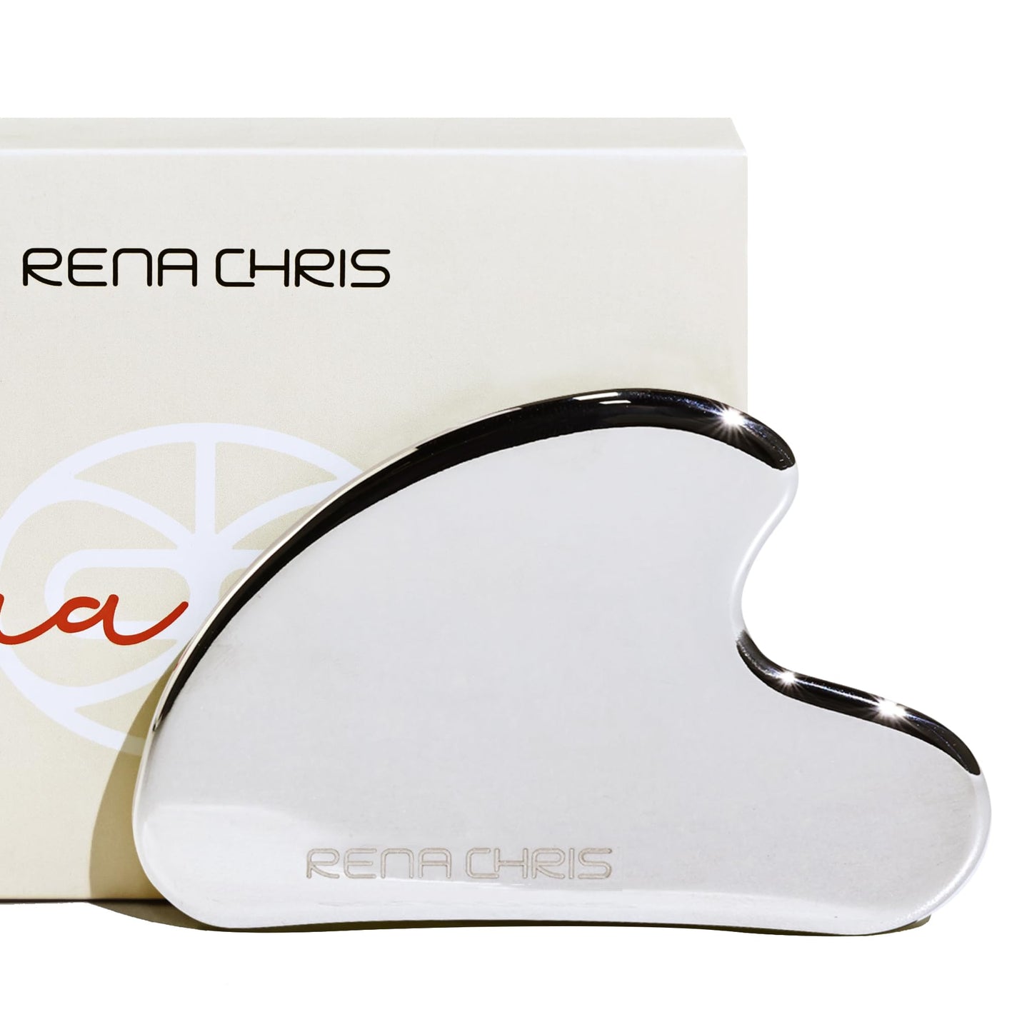 Rena Chris Gua Sha Facial Tools, Natural Jade Stone Guasha, Manual Massage Sticks for Jawline Sculpting and Puffiness Reducing, Facial Massage Tool, Skin-Care Tool (Green)