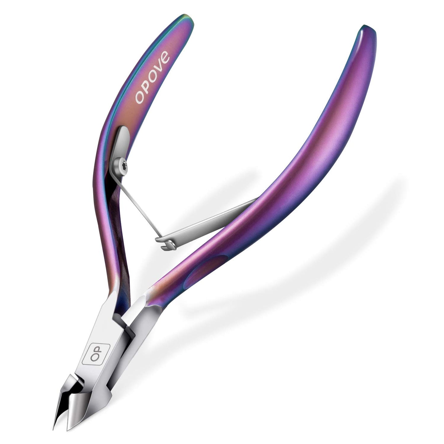 Cuticle Nippers 3/4 Cuticle Trimmer Clippers Stainless Steel Scissors Extremely Sharp Edge Cutter Pedicure Treatment Manicure Tool, opove X7 Matte Gold