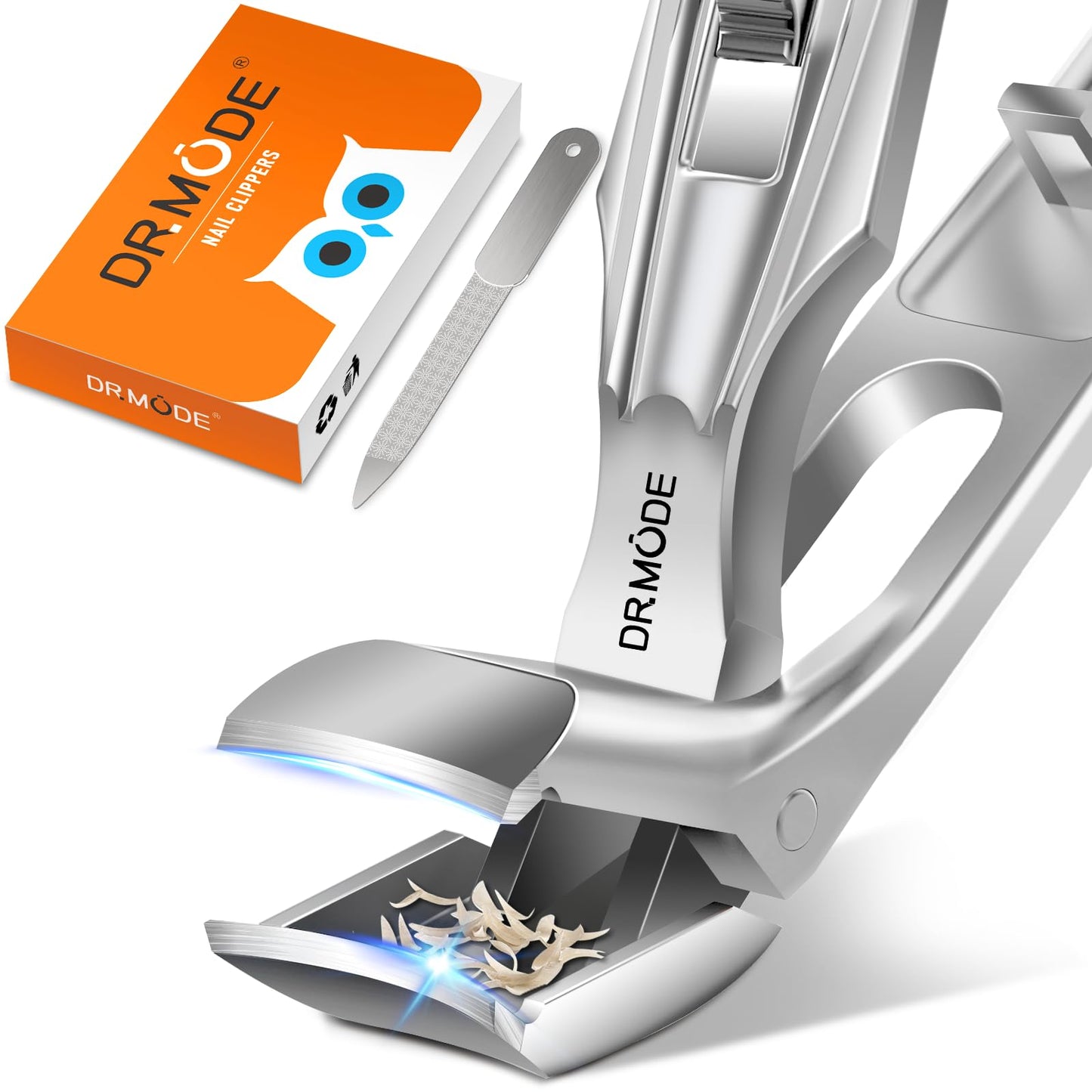 Nail Clippers for Men Thick Nails -DRMODE Heavy Duty Large Toenail Clippers for Thick Nails with Wide Jaw Opening, Ultra Sharp Stainless Steel Finger Nail Clippers Cutter for Tough Nail Seniors Adult