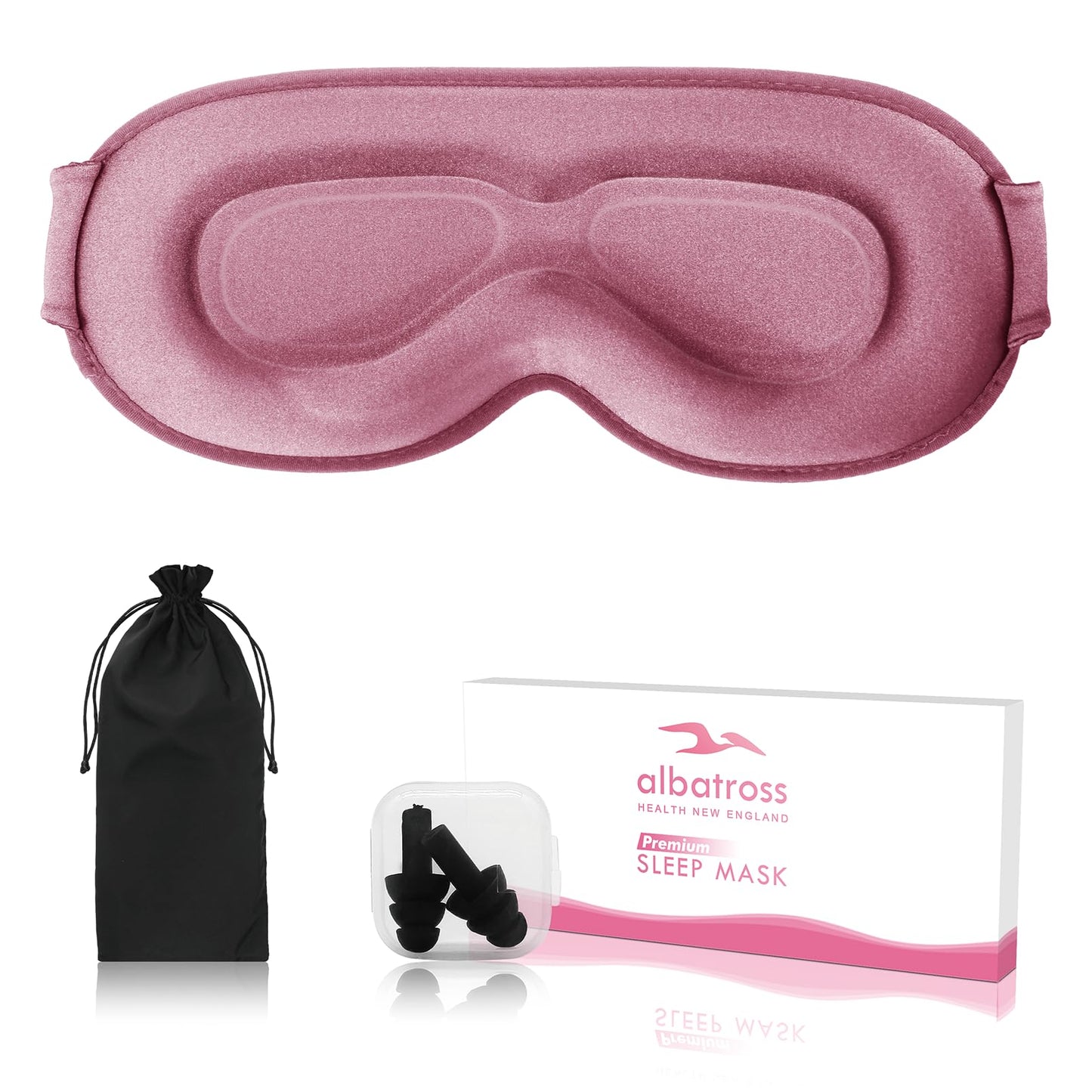 Sleep Eye Mask for Side Sleeper, Lash Extensions 3D Contoured Cup Sleeping Mask for Men Women, Travel Blackout Night Blindfold Eye Shade Cover with Adjustable Strap (Black-Side Sleeper)