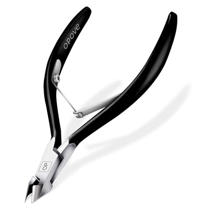 Cuticle Nippers 3/4 Cuticle Trimmer Clippers Stainless Steel Scissors Extremely Sharp Edge Cutter Pedicure Treatment Manicure Tool, opove X7 Matte Gold