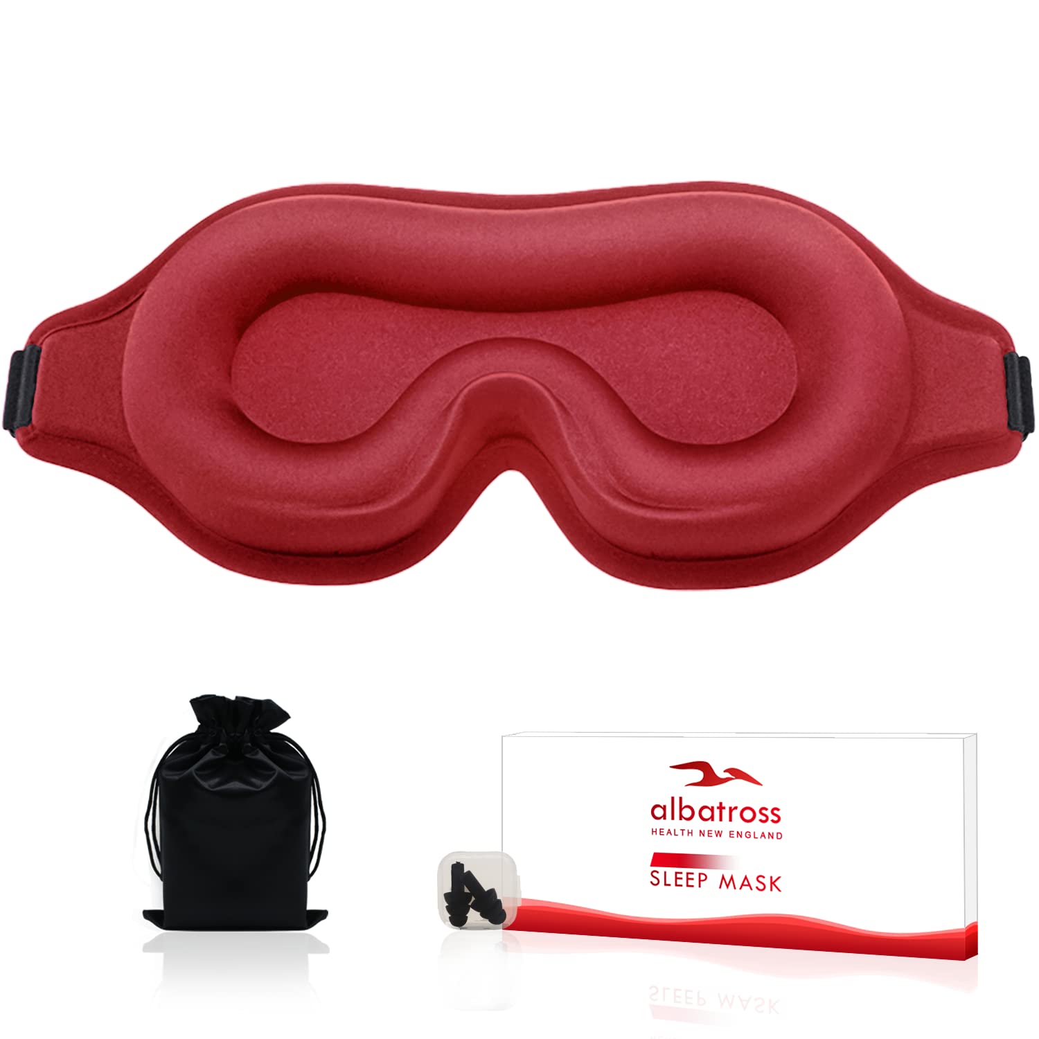 Sleep Eye Mask for Side Sleeper, Lash Extensions 3D Contoured Cup Sleeping Mask for Men Women, Travel Blackout Night Blindfold Eye Shade Cover with Adjustable Strap (Black-Side Sleeper)