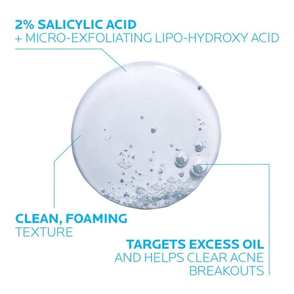 La Roche-Posay Acne Skin Care Set, Toleriane Double Repair Matte Moisturizer 75ml & Effaclar Medicated Gel Cleasner 100ml, Gel Moisturizer with Niacinamide & Acne Cleasner with Salicylic Acid
