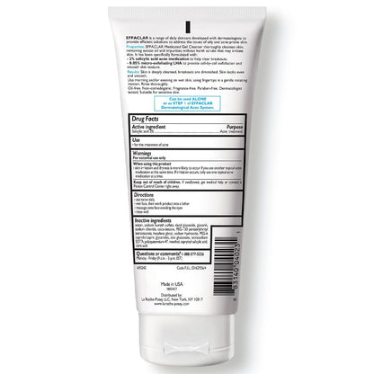 La Roche-Posay Acne Skin Care Set, Toleriane Double Repair Matte Moisturizer 75ml & Effaclar Medicated Gel Cleasner 100ml, Gel Moisturizer with Niacinamide & Acne Cleasner with Salicylic Acid