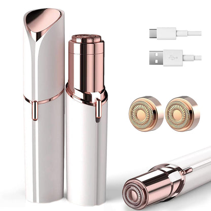 Facial Hair Removal for Women, Electric Painless Facial Hair Remover for Face, Lip, Chin with USB Rechargeable