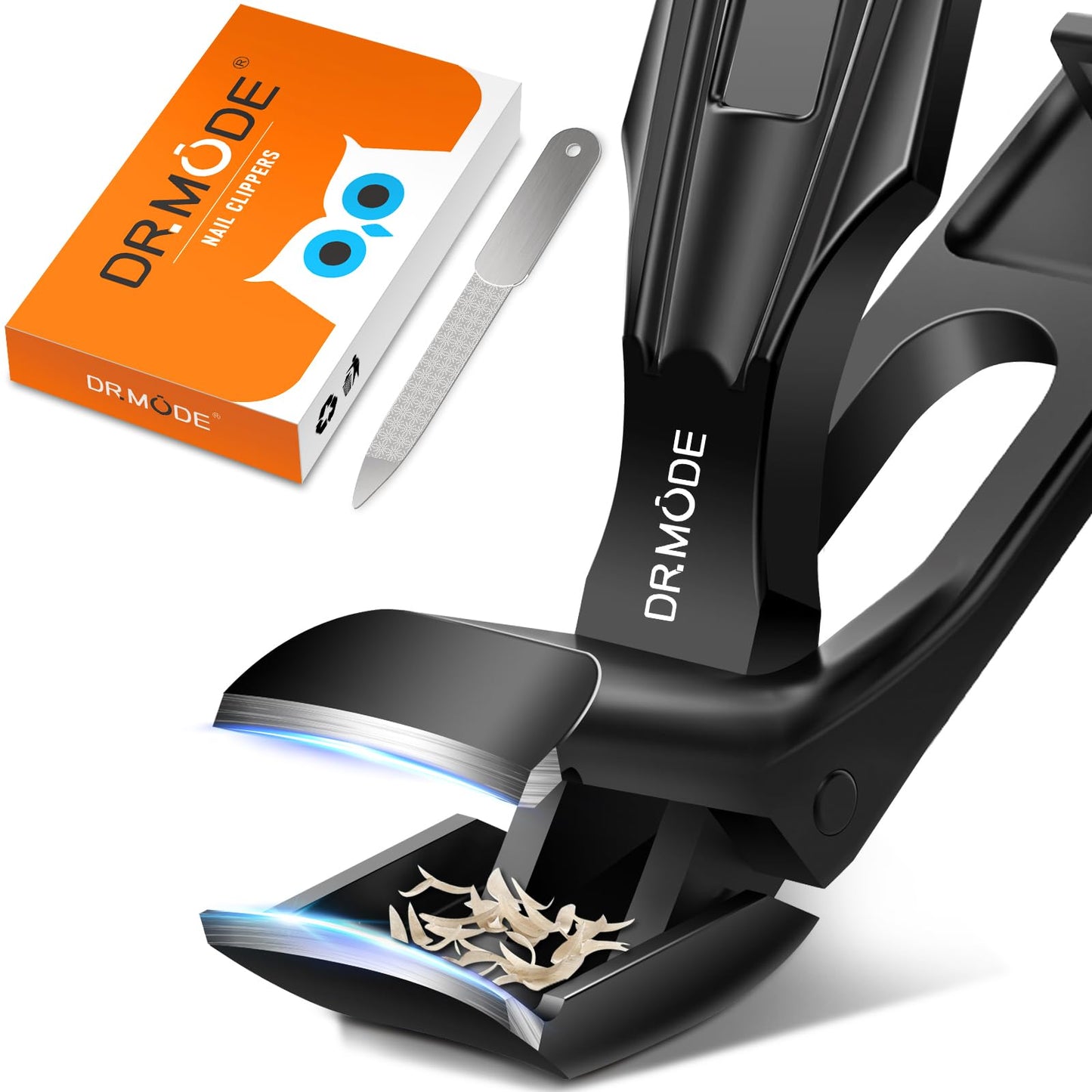 Nail Clippers for Men Thick Nails -DRMODE Heavy Duty Large Toenail Clippers for Thick Nails with Wide Jaw Opening, Ultra Sharp Stainless Steel Finger Nail Clippers Cutter for Tough Nail Seniors Adult