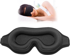 Side Sleeper Eye Mask – 3D Contoured Sleep Mask for Lash Extensions, Adjustable Blackout Blindfold
